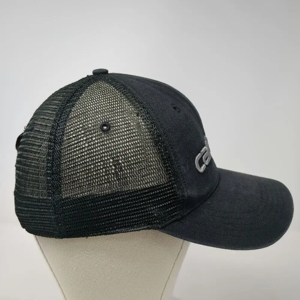 Carhartt Trucker Hat Black One Size Snapback Mesh Back Embroidered Logo Work